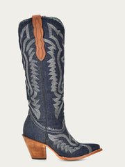 DENIM EMBROIDERY TALL TOP POINTED TOE womens boots Z5226 – Corral