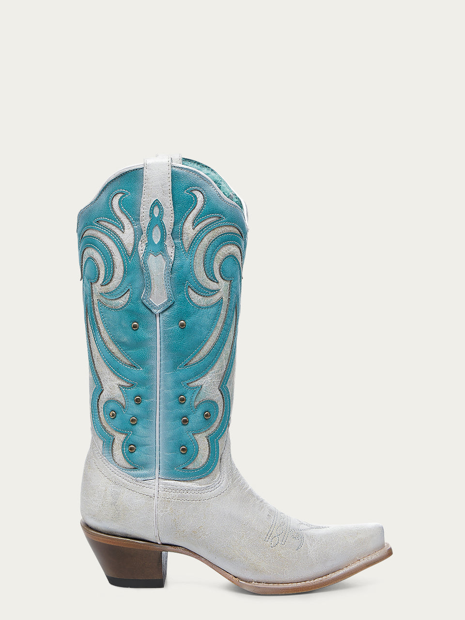 WOMENS_TURQUOISE_LASER_OVERLAY_WHITE_SNIP-TOE_COWBOY_BOOT-Z5390-A