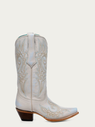 Z5505 - WOMEN'S WHITE EMBROIDERY SNIP TOE COWBOY BOOT – Corral